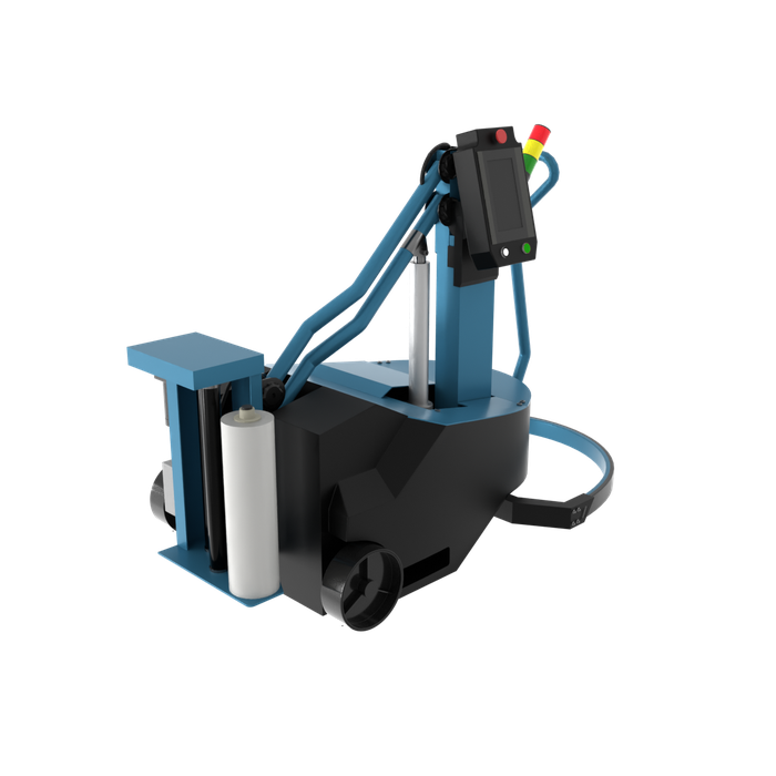 Mobile pallet wrapping machine