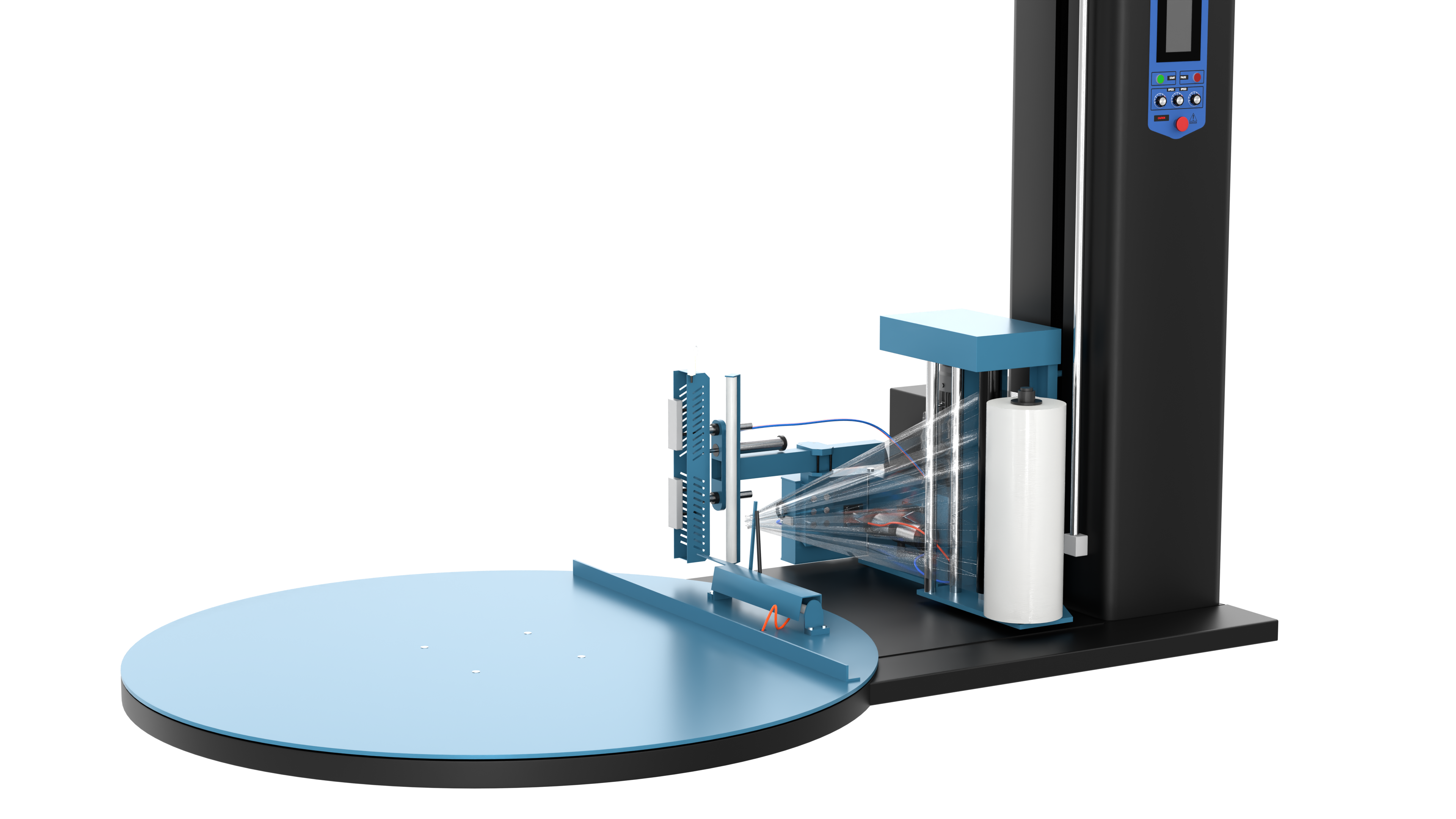 Automatic film cutting mechanism